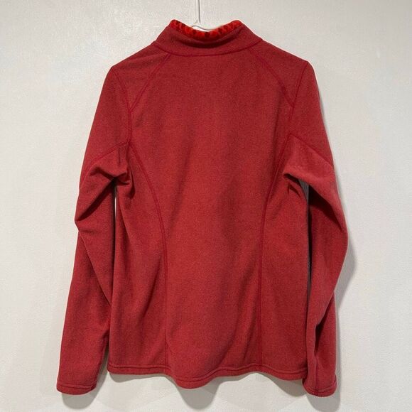 NWT The North Face Women’s Glacier ¼ Zip Fleece Pullover Red Size M Relaxed Fit - Picture 2 of 6